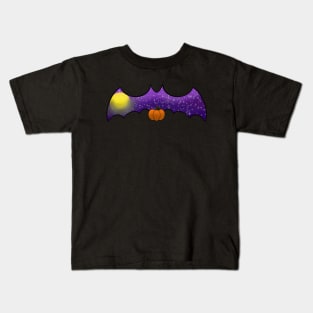 Bat in the Autumn Sky Kids T-Shirt